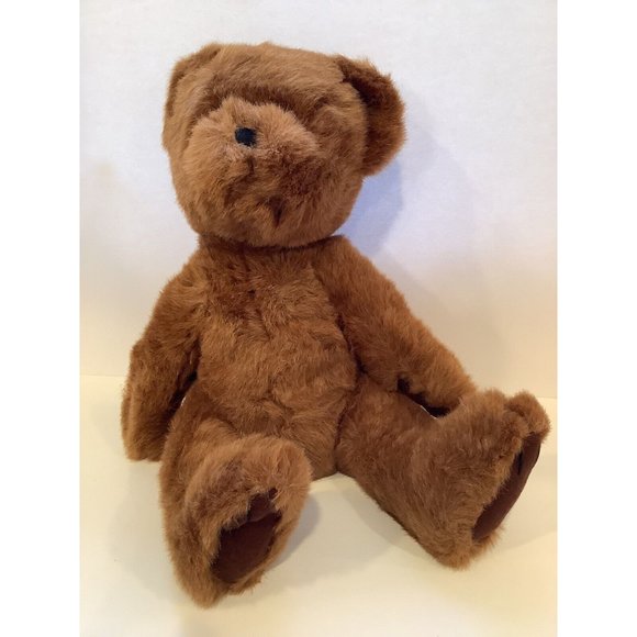 Walmart Plush Dark Brown Teddy Bear Stuffed Animal Soft Toy - Picture 1 of 10